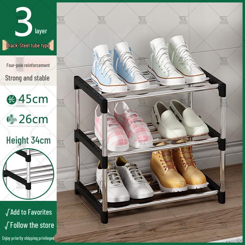 Slim Multi-Tier Shoe Rack for Entryway or Dorm