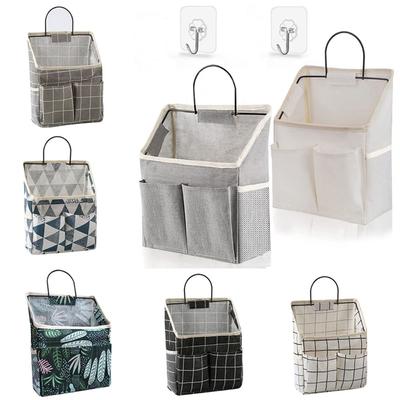Multifunktionale Wandmontierte Aufbewahrungstasche Mehrere Taschen Wasserdichter Nachttisch-Organizer Hängende Tasche Schlafsaal