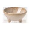 Japanese Retro Three-Legged Ceramic Condiment Dish for Sauces, Dips, and Seasonings
