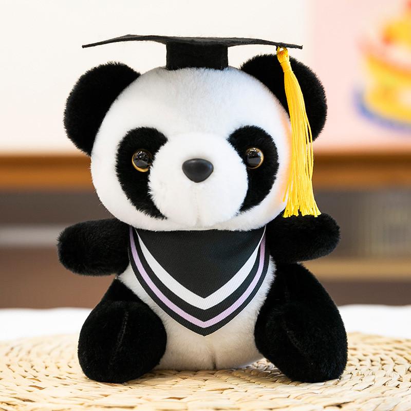Panda Plush Toy With Doctor Hat For Graduation Gift Girls And Friends