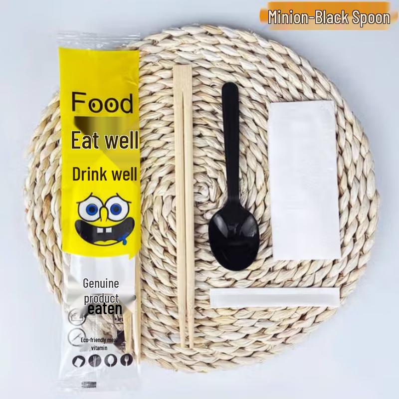 Einwegbesteckset mit doppelten Essstäbchen