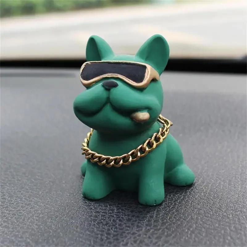 Ozdoby do auta Bulldog odolné proti opotřebení Cítit se pohodlně Materiál Pryskyřice Dekorace palubní desky auta Příslušenství do auta Výzdoba interiéru
