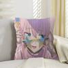Anime BOCCHI THE ROCK Cushion Cover Car Throw Pillow Case For Sofa Car Christmas Gift 40x40cm 45x45cm