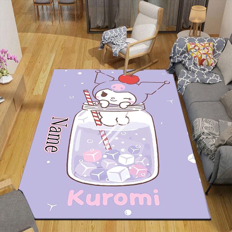 Custom 1Pc Cute Bunny Friends Adventure Rug Office Carpet Indoor Outdoor Entrance Doormat Nonslip Soft And Comfortable Living Room D491521