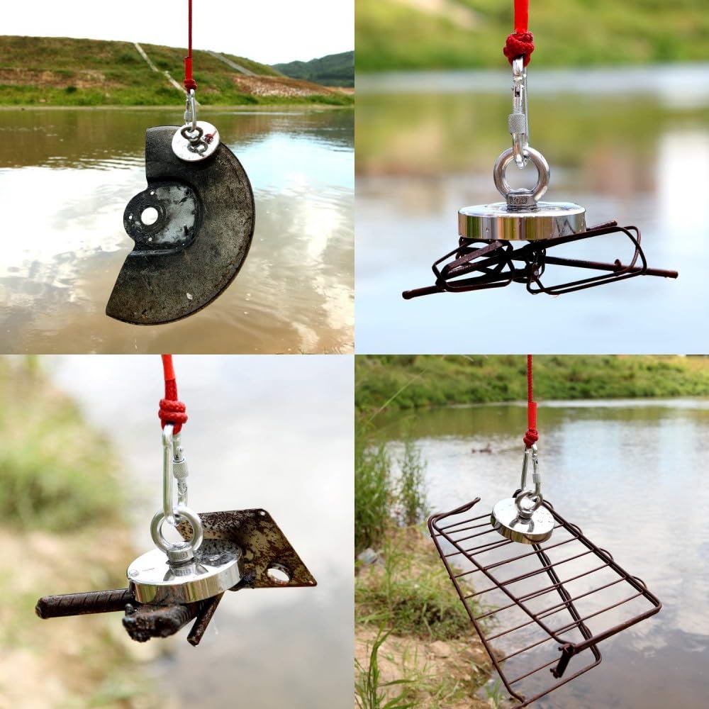 MAGHUNT Magnetic Hooks, 90mm Diameter, Stainless Steel, Rust-Resistant, Wall-Mounted, for Kitchens, Classrooms, and Entryways