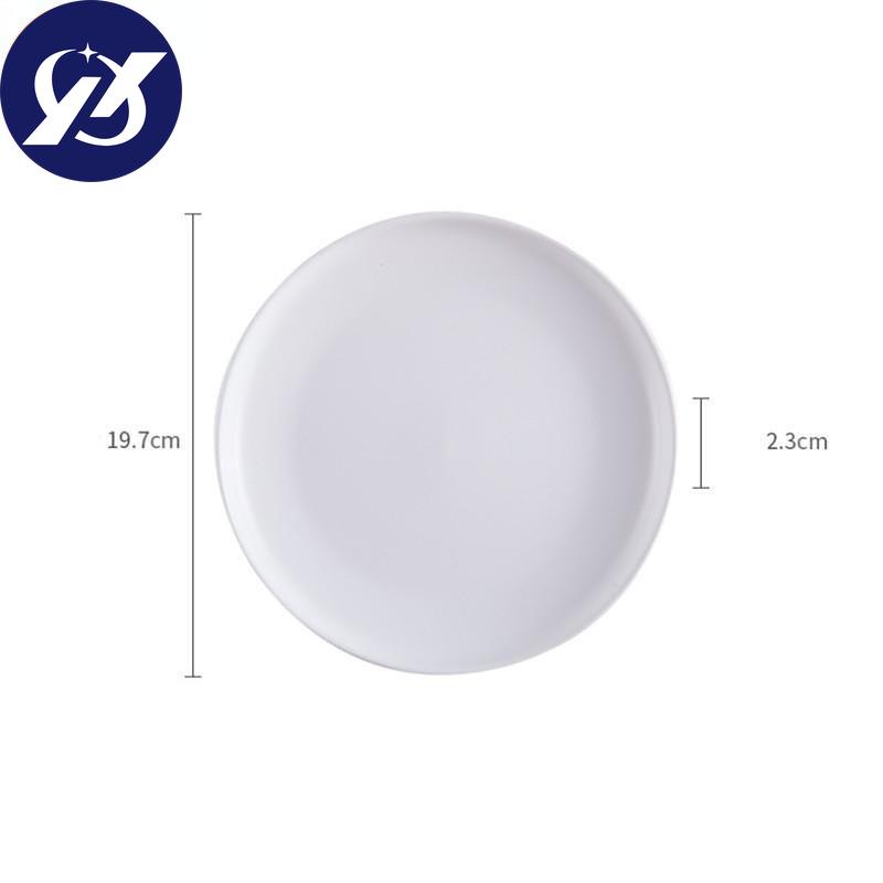 Keramické kulaté talíře na steaky Hovězí talíř Dezert Minimalistický Pizza Snídaně Nádobí