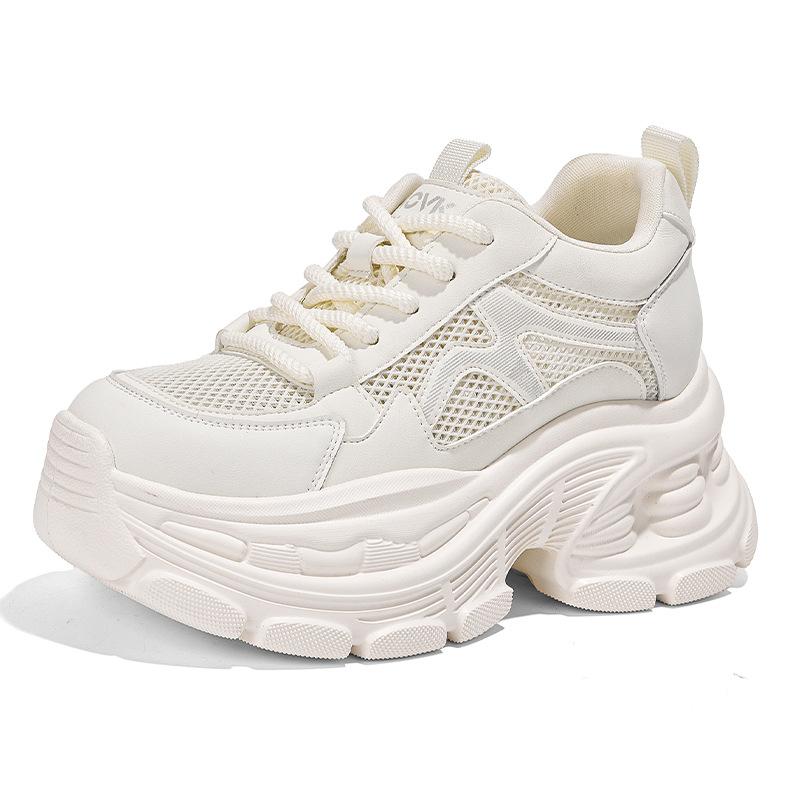 Dad Shoes Women S Summer Mesh Breathable Thick Sole Height Increase 9Cm Women S Shoes Versatile Women S Sports Shoes 34