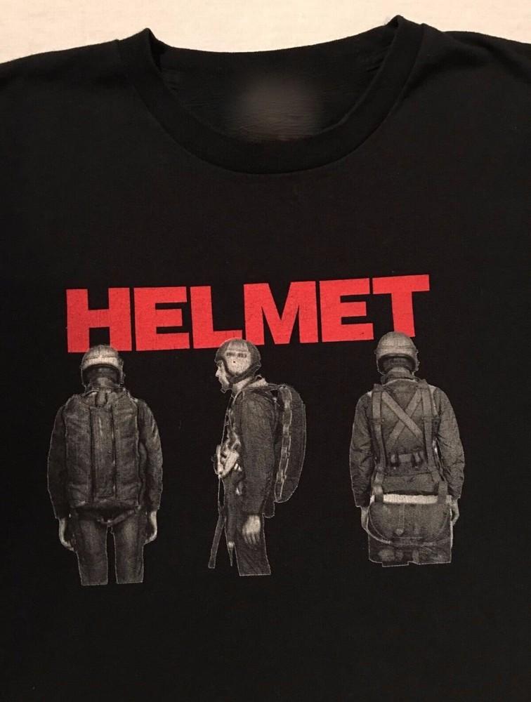 Vtg HELMET Music Band Heavy Cotton Black Shirt All Size XXXXL