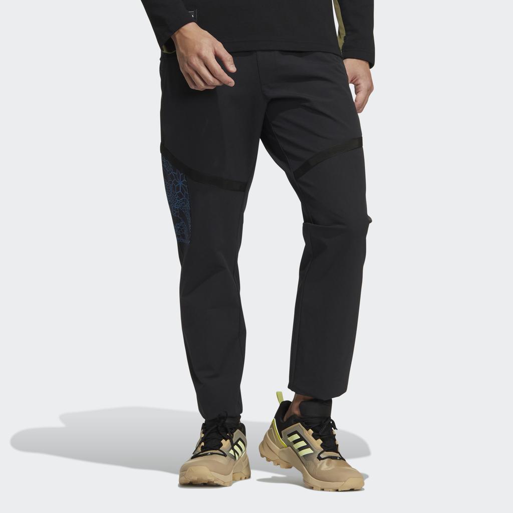 Adidas Winter Soft Shell Elastic Outdoor Sports Pants Men Bottoms Black HC0286