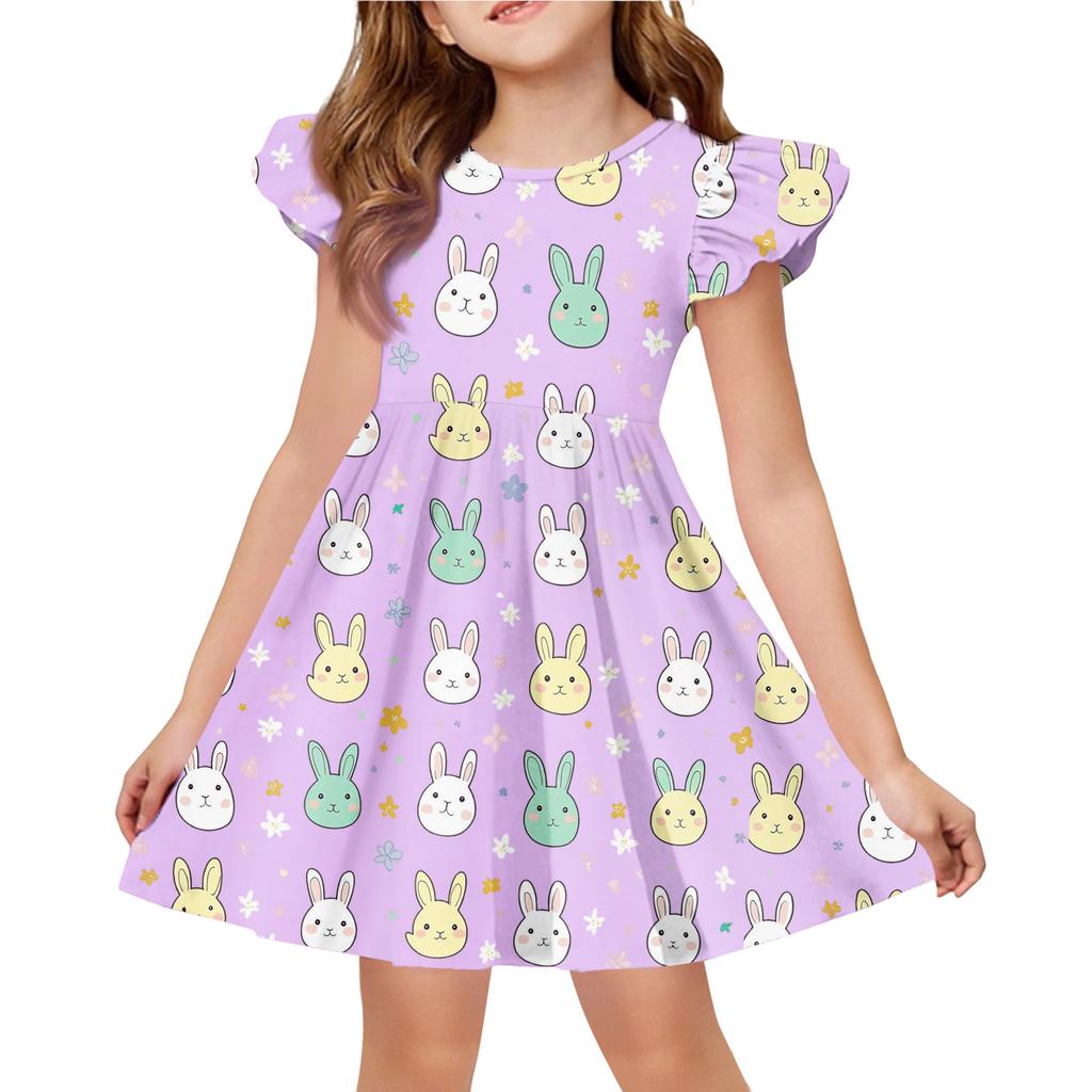 Children's Fashion Casual Flying Sleeve Dress