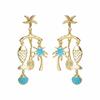 Coconut Tree Ocean Style Ear Studs Fish Starfish Earrings Chic Shell Earrings Studs  Holiday