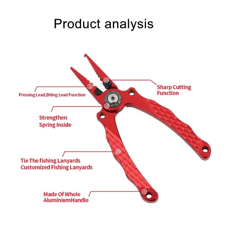 Fishing Gripper Fishing Hook Remover Aluminum Alloys Fish Plier Grip Clamps Grabber Fish Controllers Fishing Plier Tool
