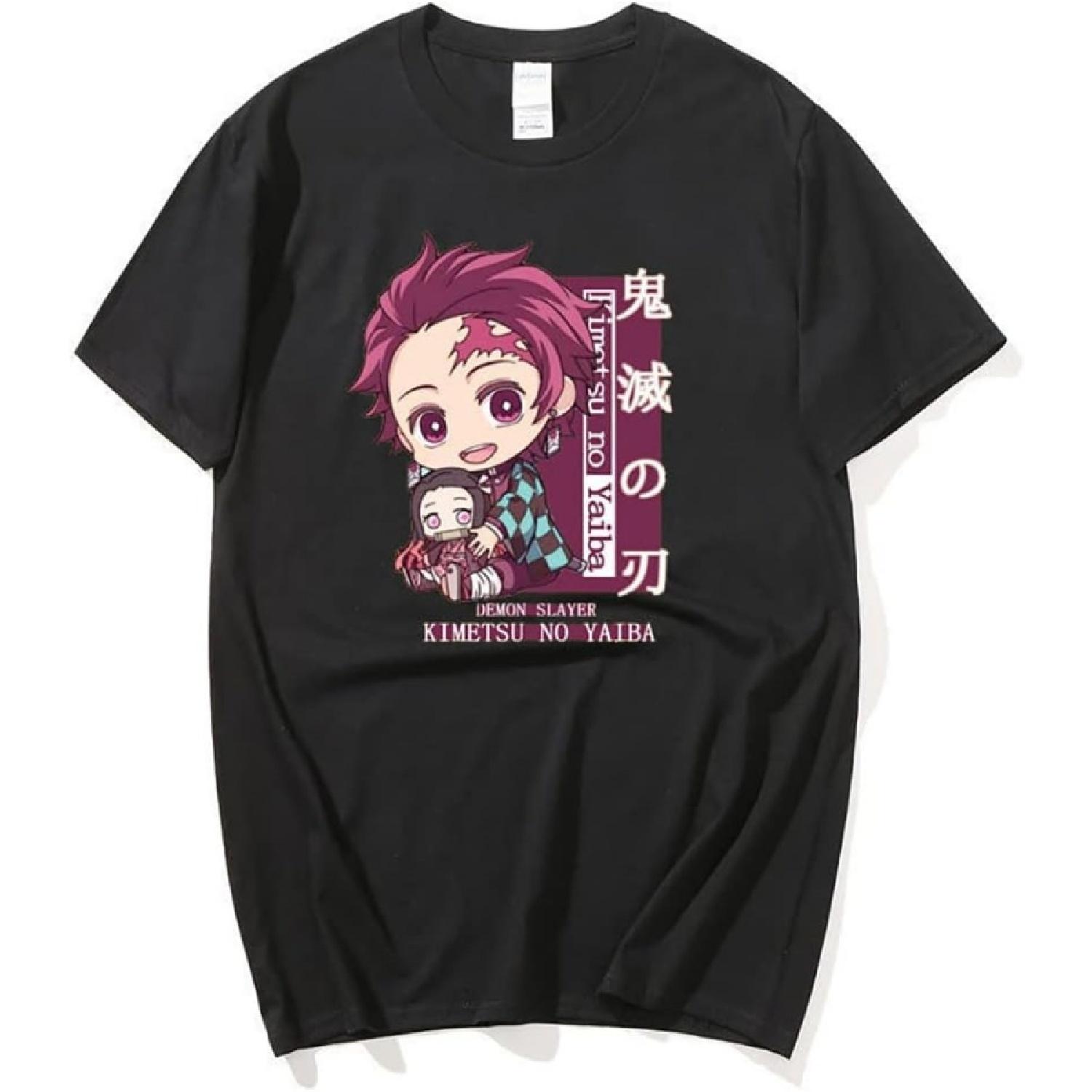 

Ubeisy Demon T-Shirt Men Women Kimetsu no Yaiba Manga Short Sleeve Anime Tee Unisex Casual XXXXXL різнокольоровий