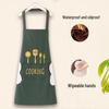 Nordic Style Waterproof Kitchen Apron with Sleeves - Oil-Proof and Customizable