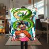 1pz Coperta in Flanella con Stampa Son Goku, Alta Qualità per Tutte le Stagioni, Decorazione per la Casa, Calore e Comfort, Perfetta per Regali di Natale