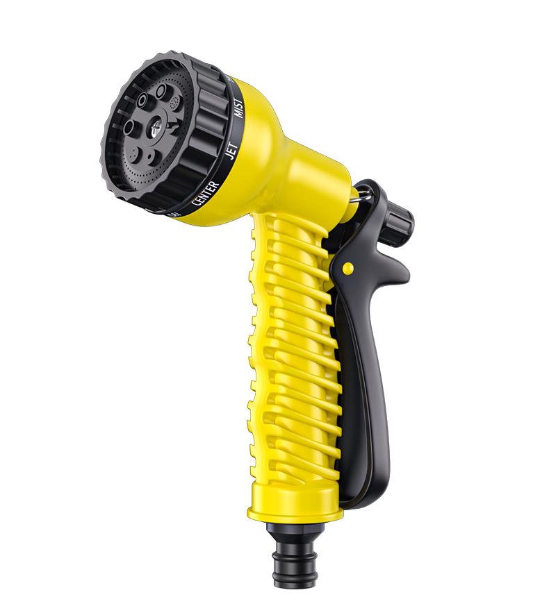 Garden Retractable Water Hose & High-Pressure Car Wash Gun Set with Horticulture Sprinkler Nozzle