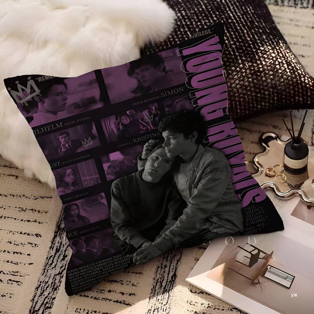 Film Young Royals Personalisierte Bildtext Heimdeko Kissen Haushaltsgeschenke 45x45cm