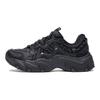 Li-Ning Cat Paw Lite 2 Semelle Épaisse Coussin d'Augmentation de la Hauteur Rétro Antidérapant Résistant à l'Usure Chaussures Décontractées Basses Femme basket Noir AGCU176-1