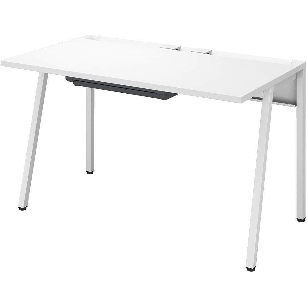 Office Desk Kokujoline Flat Desk Work Desk White Width 120 x Depth 70 cm [3 Packs] DLE-H1207-WHWH...