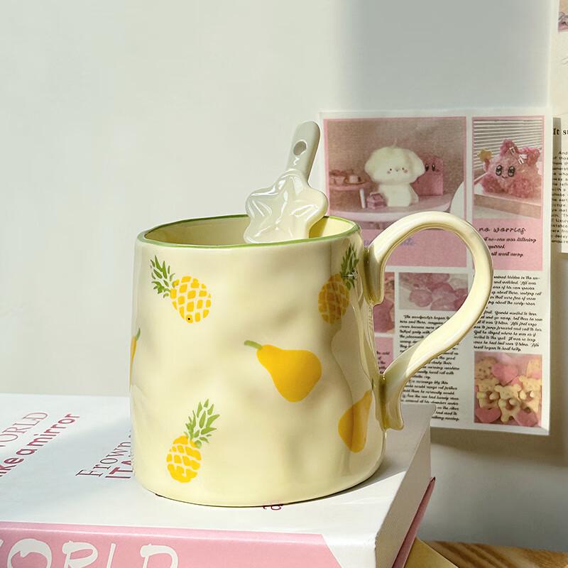 Shangqi Hand-pinched Ceramic Mug with Spoon