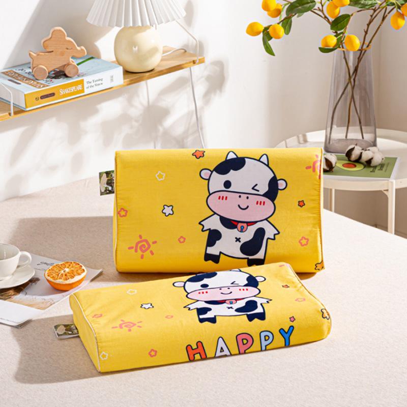 Children s Cartoon Latex Pillow: Student Nap Pillow with Core for Baby Neck Protection. 45x27 cm