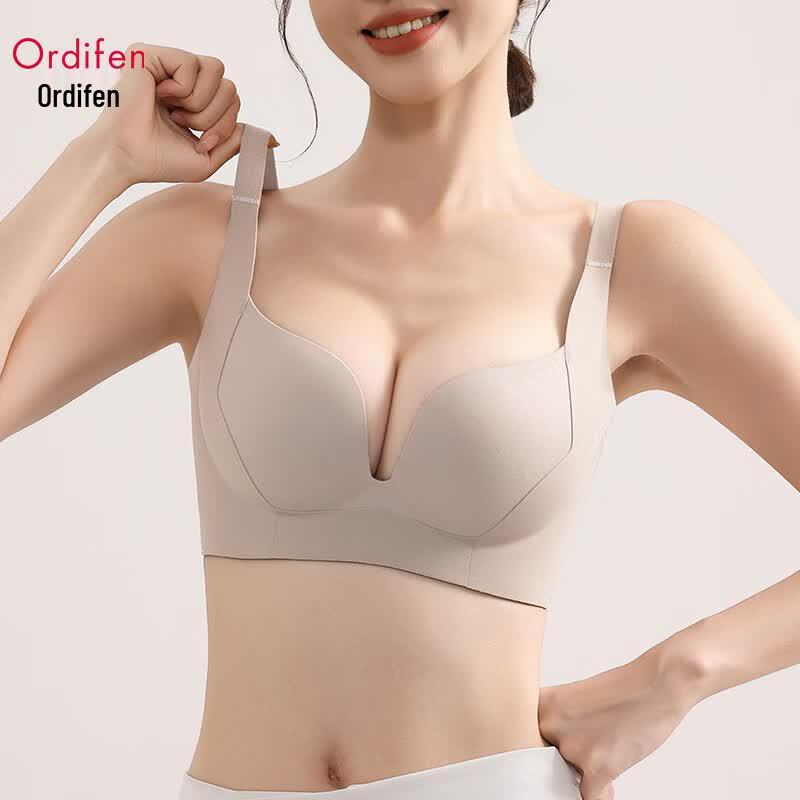 Oudifen Seamless Minimizer Lift-Up Sports Bra