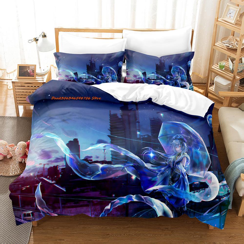 Comforter New Anime Arknights Bedding Set Single Twin Full Queen King Size Bed Set Aldult Kid Bedroom Duvet Sets 3D Hd Bed