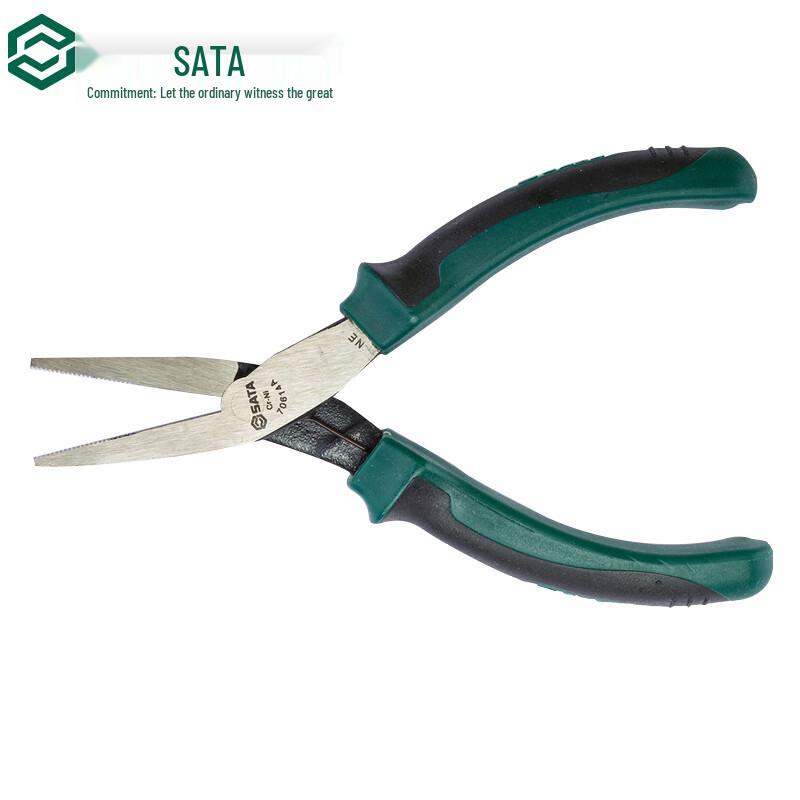 SATA 70614A Labor-saving Mini Flat-Nose Pliers 5.5 inches
