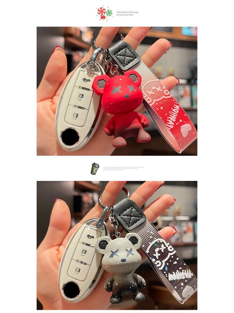 High-Grade Key Case for Women - Compatible with Sylphy, Teana, Qashqai, X-Trail, Tiida, Kicks, Murano