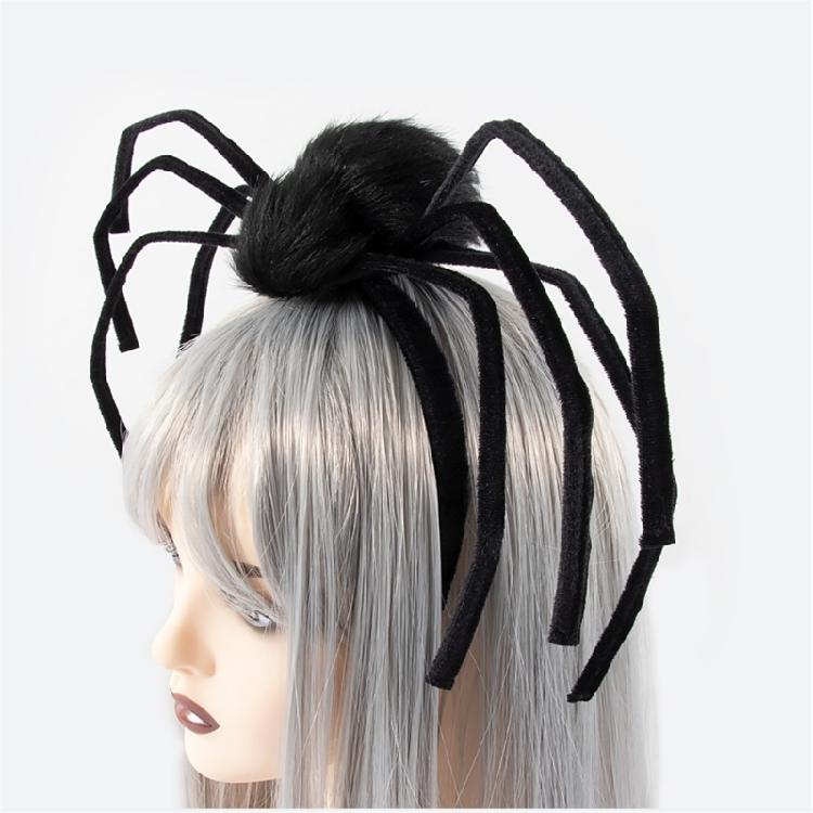 Punk Halloween Spiders Headband for Adult Kids Theme Party Witch Hairhoop Large Arachnid Hairband Party Props Headwear