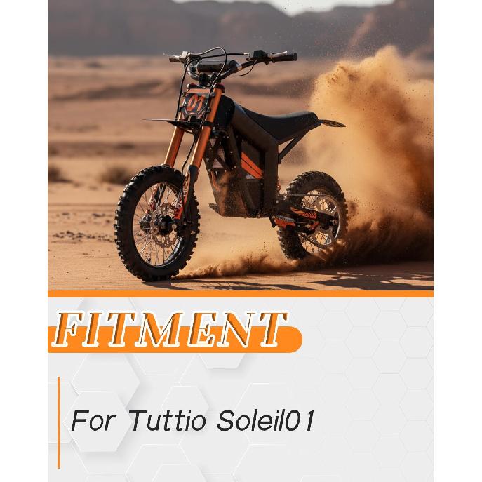 E Dirt Bike Foot Peg Bracket for Tutti Soleil 01, Aluminum Footrest Bracket for Tuttio Soleil 01, Knight Black