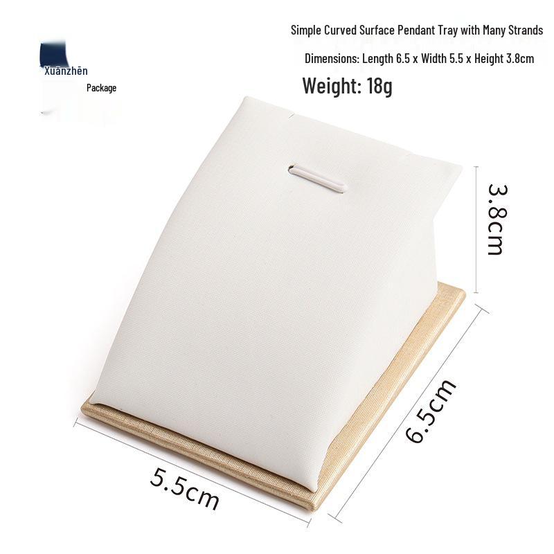Champagne Brown PU Pendant Display Tray with Curved Surface
