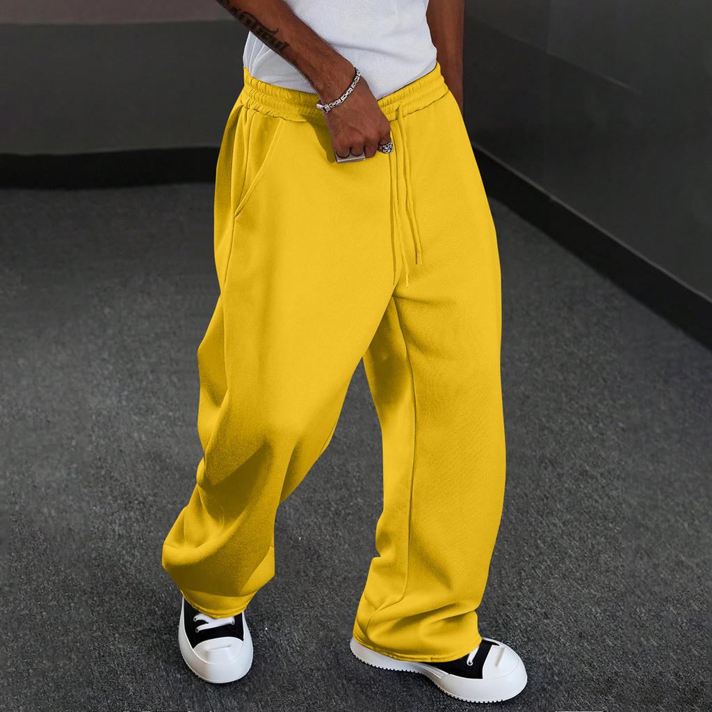 Men's Casual Straight Leg Pants Comfort Fit for Everyday Wear