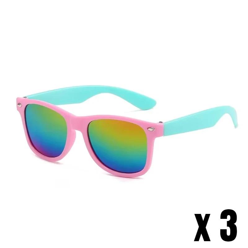 3Pcs/Pack Fashion Trend Children'S Sunglasses Uv Protection For Boys And Girls Outdoor Beach Shades Glasses Eye Protection