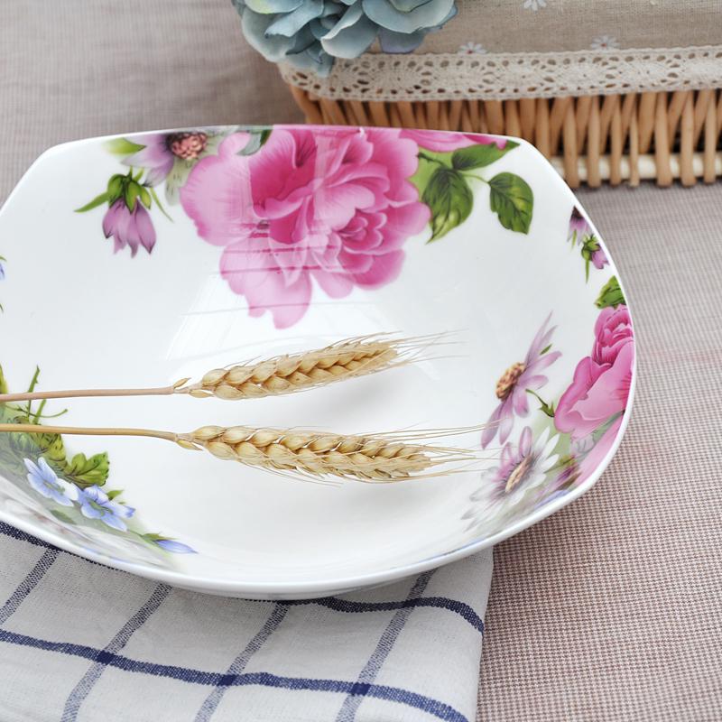 Imperial Concubine 10-inch Porcelain Soup and Serving Plate