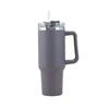 40oz Second Gen Insulated Stainless Steel Car Cup with Straw - Large Capacity Cold Preservation