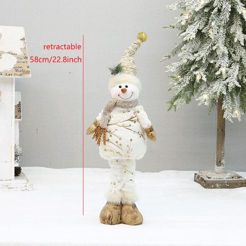 

Festive Snowman Ornament: 48cm-75cm Retractable Printed Cloth Art