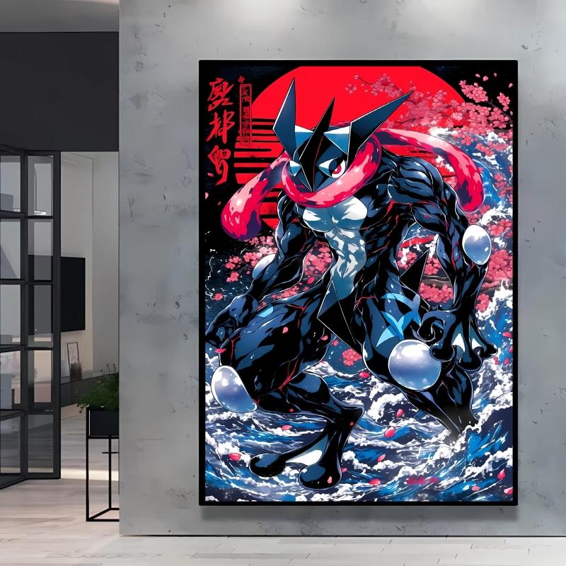 Canvas Prints Pokemon Greninja Classic Anime Posters Wall Art High Definition Images Modern Home Living Room Decor Children Gift