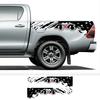 Car Sticker Pickup Trunk Side Decal For Mitsubishi L200 Triton Nissan Navara Ford F150 Universal Graphics Splash 4X4 Decor Cover