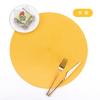 Ningxin PP Round Hand-woven Placemat Thermal Insulation Mat Table Mat Hotel Western Food Mat Non-slip Mat Home Decoration