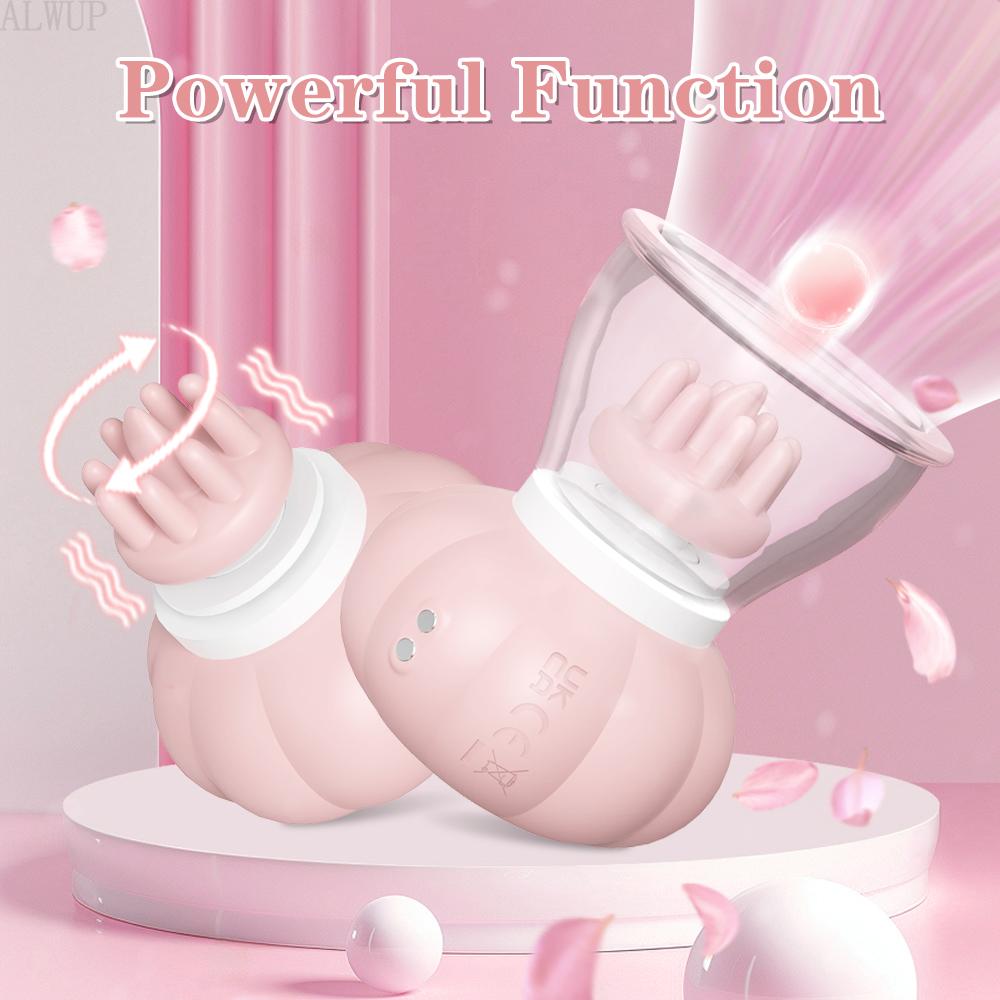 Breast Massager Vibrator Licking Tongue Clitoral Stimulation Sucking Nipple Oral Female Masturbation Tools Sex Toys for Women