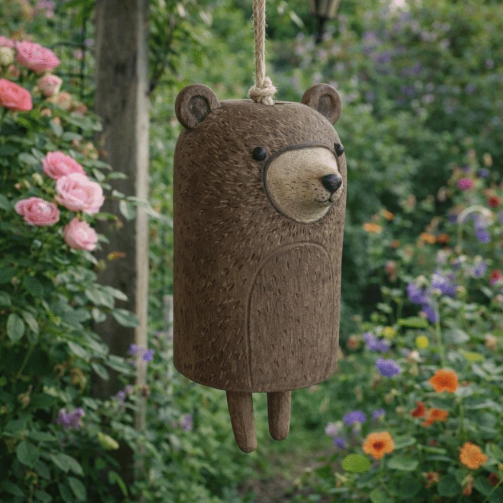 Hanging Resin Animal Wind Chime Cute Garden Pendants Animal Shape Wind Bell  Atmosphere Decorations