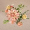 Plastic Artificial Dahlia Rose Flowers Realistic Fake Flowers  Living Room Decor
