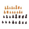 Chess Pieces Only PS Plastic Replacement   Chessmen Figurine Pieces 49mm Height King for Party Relaxing(Black White )