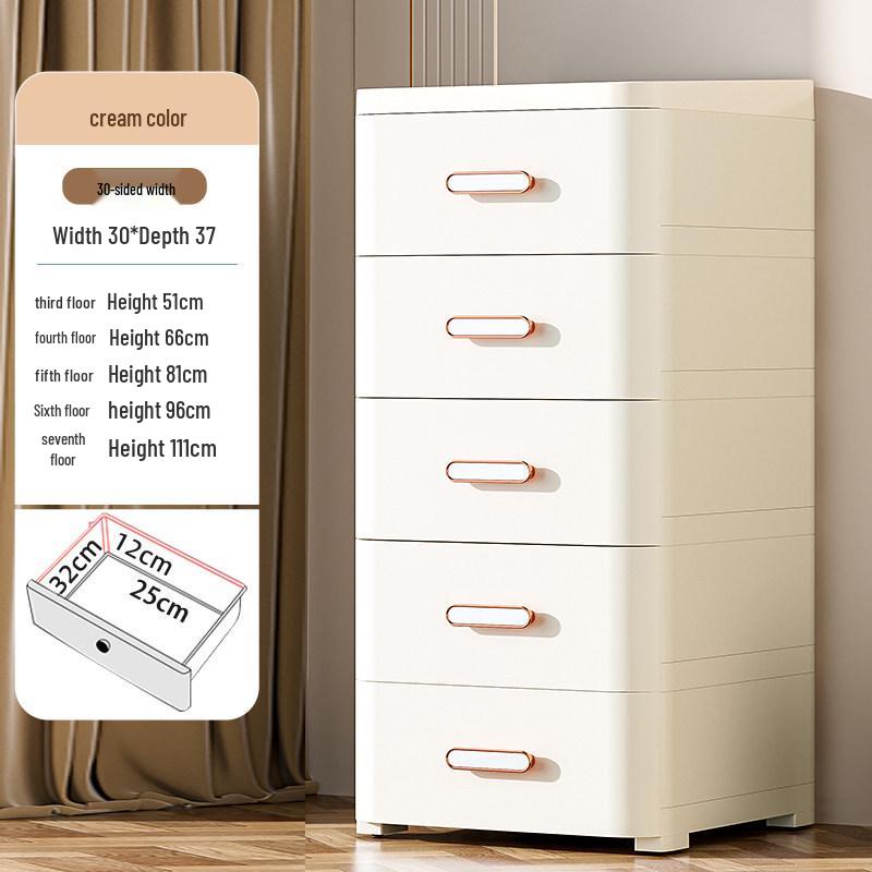 Thickened Drawer Storage Cabinet: Versatile Under-Desk, Living Room & Bedroom Organizer