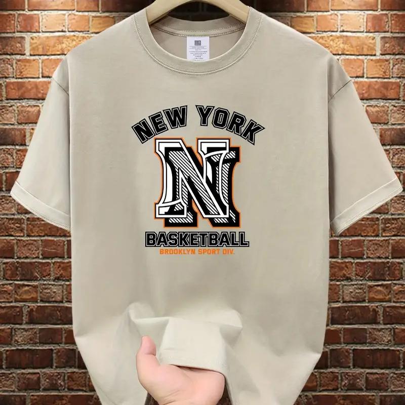 

Новая летняя мужская модная футболка с принтом персональной монограммы, мужская футболка, топ 8XL коричневый