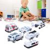 1:64 Alloy Car Toy Simulation Ambulance Vehicle Model Children Kid Car Model Toy6pcs Ambulance