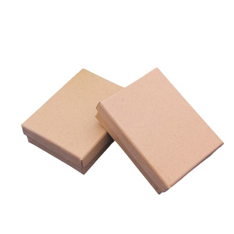 

Коробка для хранения ювелирных изделий из крафт-бумаги, крышка, коробка для упаковки ювелирных изделий, кольца, серег, ожерелий, подвесок, 5*8*2.8см 5x8x2.8CM