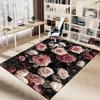 1PC Rose Floral Extra Large Non Slip Floor carpet, Office, family, Studio   Large Area Rug Indoor Rugs, Bold Statement Piece