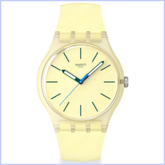 Swatch NEW GENT BIOSOURCED CITRUS TILT SO29J102 Унисекс Взрослый Желтый
